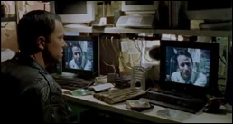 Lance Bishop watches DVD about psychotronics